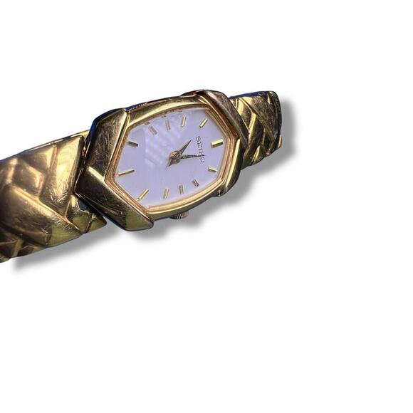 Seiko Women’s Watch Lot – 4205-0160 (Automatic) & 1N00-6R90 (Quartz) – Gold Tone - Picture 3 of 11